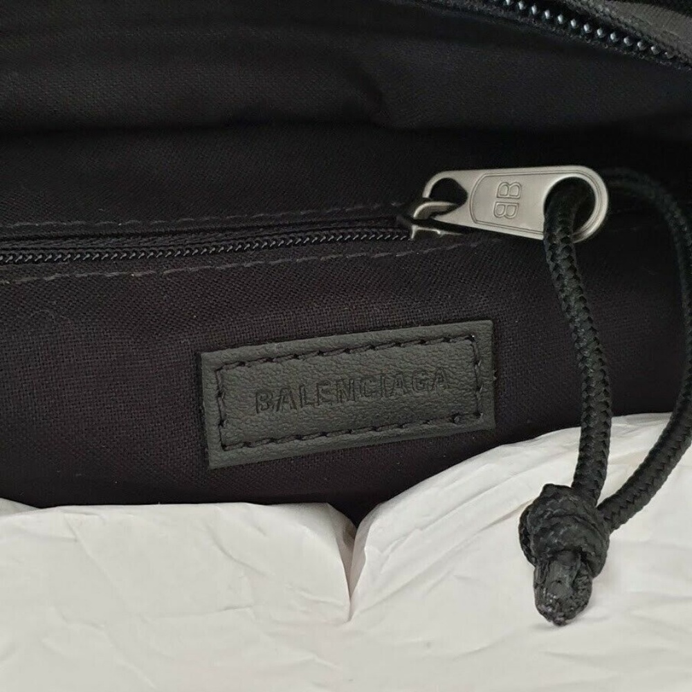 Balenciaga Political Logo Nylon Backpack - Black - Picture 5 of 6